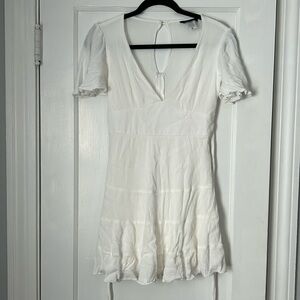 Short white dress bachelorette